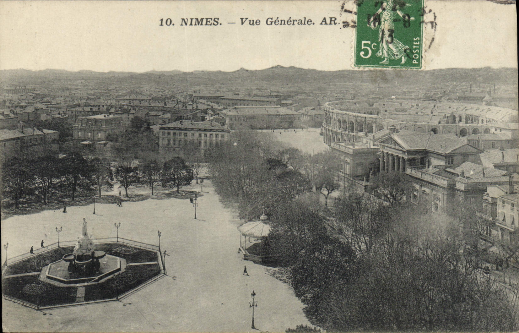 Nîmes — General View — AR. — Publisher AR, no. 10