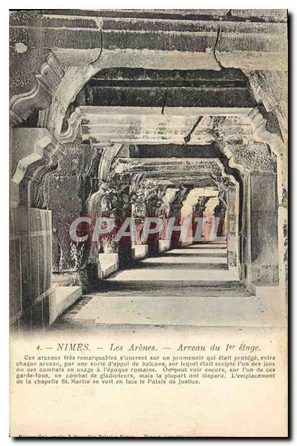Nîmes — Les Arènes — Arceau du 1er étage