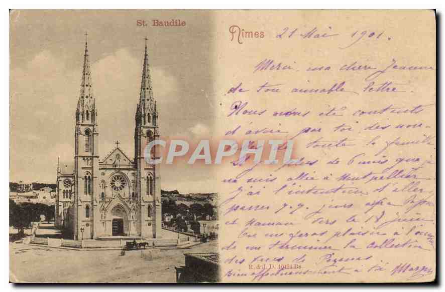 St. Baudile — Nîmes — éditeur R. & J. D. Riols