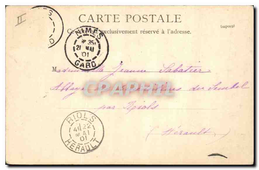 St. Baudile — Nîmes — éditeur R. & J. D. Riols — Achterkant