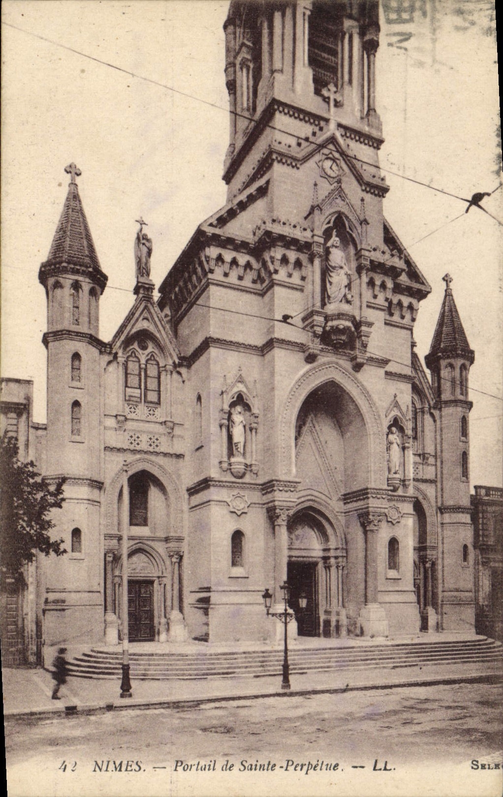 Nîmes — Portail de Sainte-Perpétue — LL. Selk