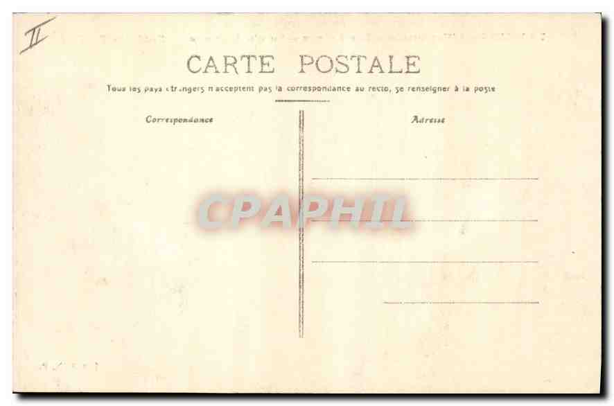 CPA Nimes L'Esplanade Les Arenes Palais de Justice Fontaine Pradier  — Verso