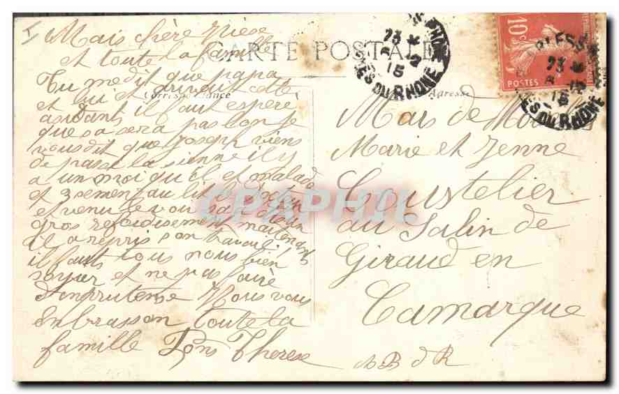 Nîmes - Jardins de la Fontaine, Le Grand Escalier — éditeur anonyme, n° 65 — Reverso