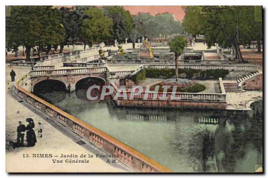 Nîmes — Jardin de la Fontaine — Vue Générale — A.R. n°13