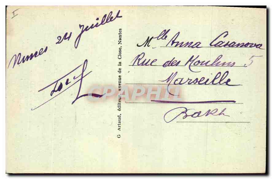 Nîmes - La Tour Magne — ruines romaines sur le Mont Cavalier — Debrel-Jumas, édit. 22, rue de l'Aspie, Nîmes — Verso