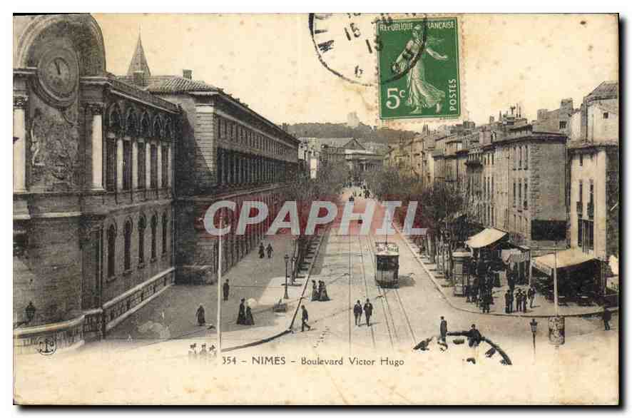 Nîmes — Boulevard Victor Hugo — éditeur non identifié, n° de série 354
