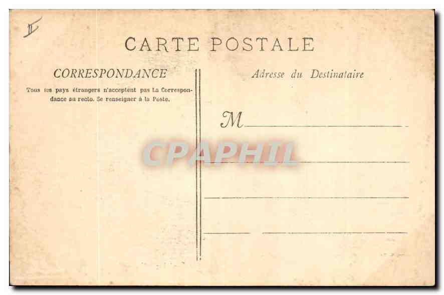 CPA Nimes Canal de la Fontaine vue generale  — Back
