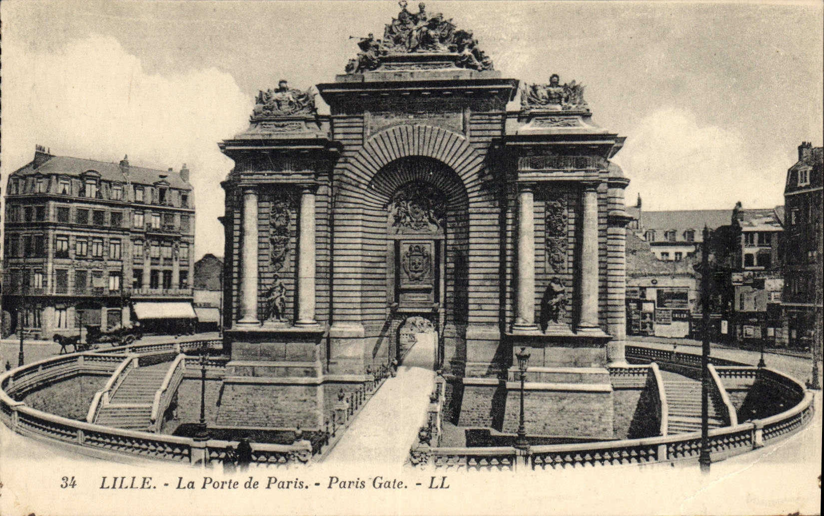 Lille - La Porte de Paris — éditeur Lévy et Nulzéden Rélin3, n°34