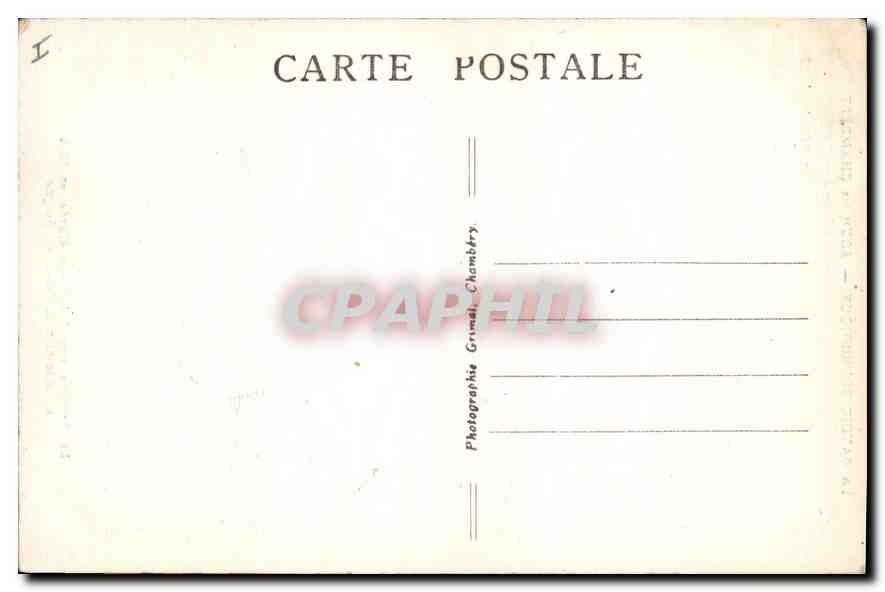 CPA La Savoie Touristique Chambery la Colonne des Elephants Elevee en 1838 en memoire du Comte de Bo — Rückseite