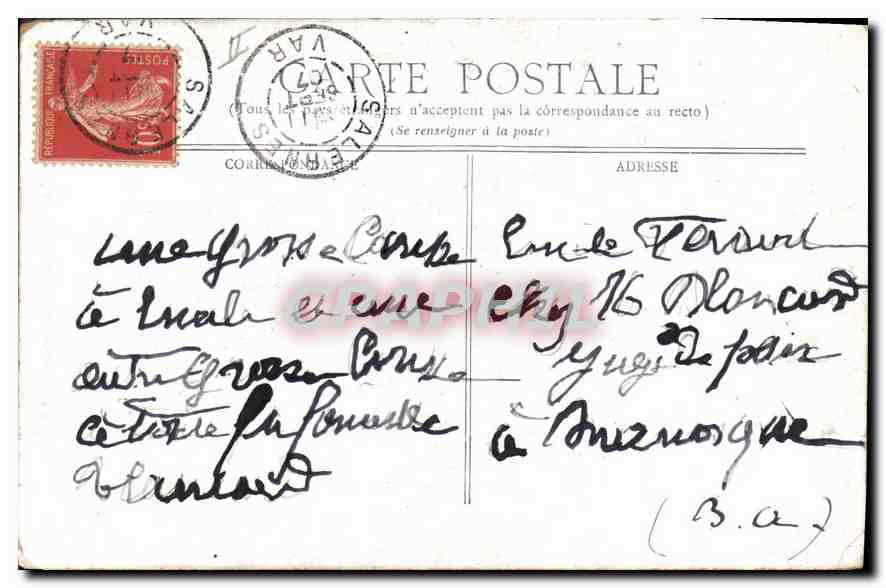 CPA Chambery hotel de Ville  — Rückseite