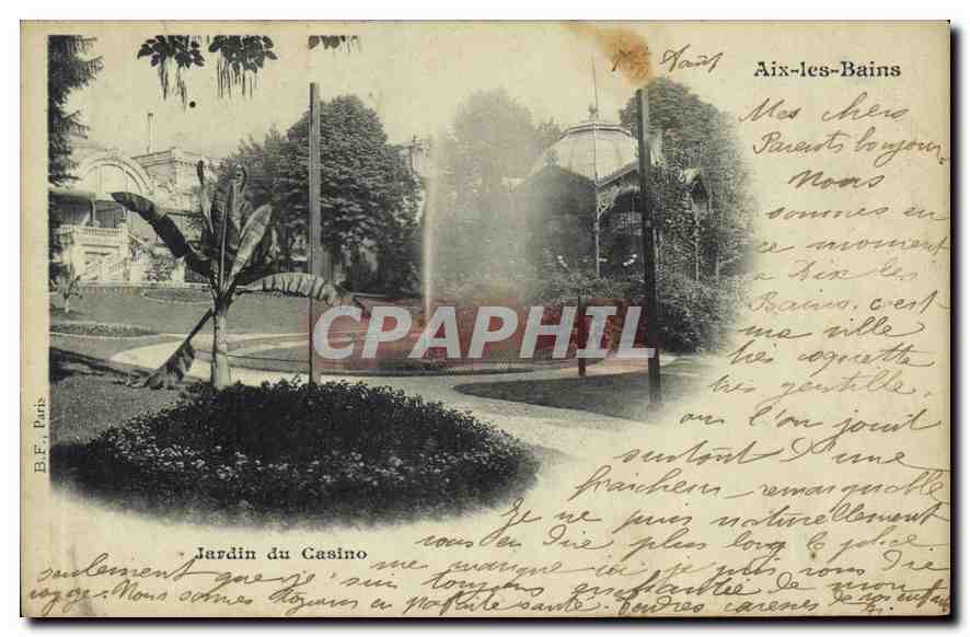 CPA Aix les Bains Jardin du Casino 
