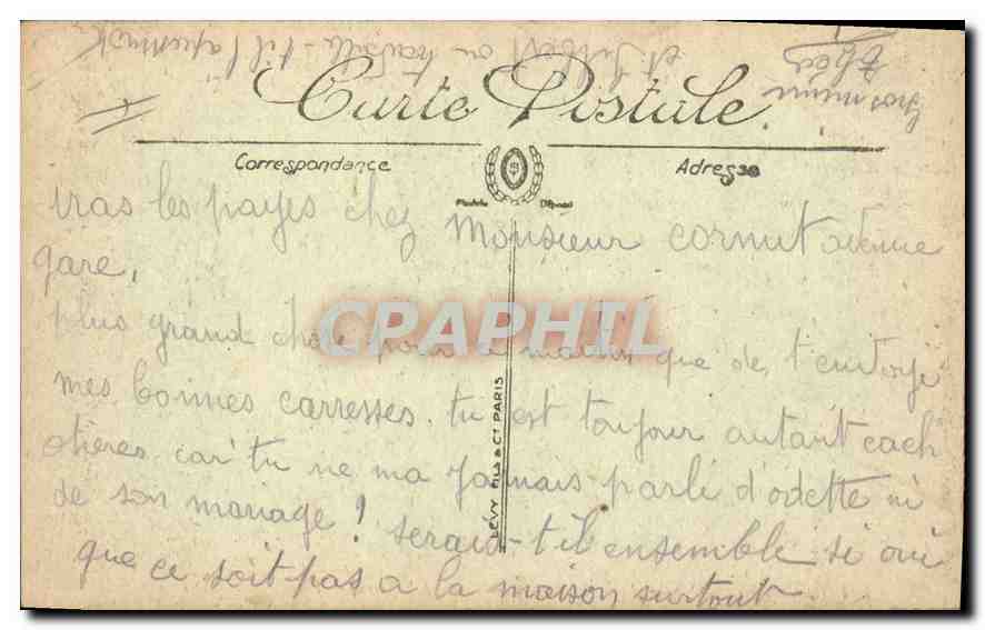 CPA Aix les Bains Villa des Fleurs  — Rückseite