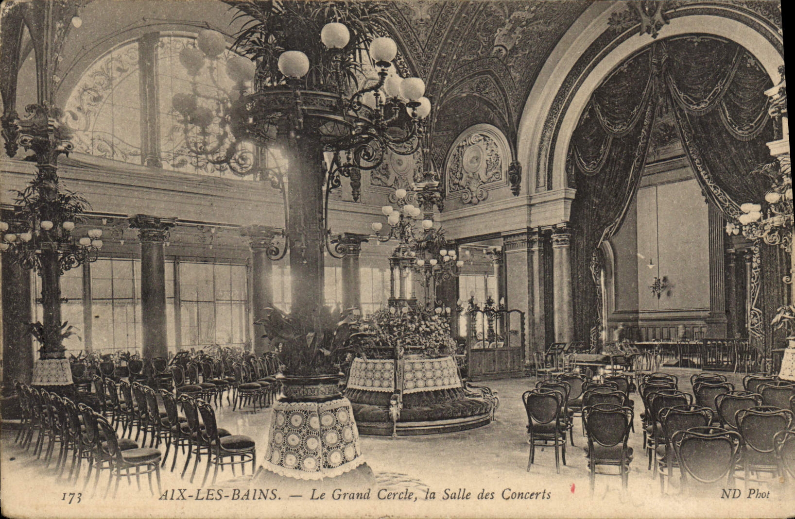 CPA Aix les Bains le Grand Cercle la Salle des Concerts 