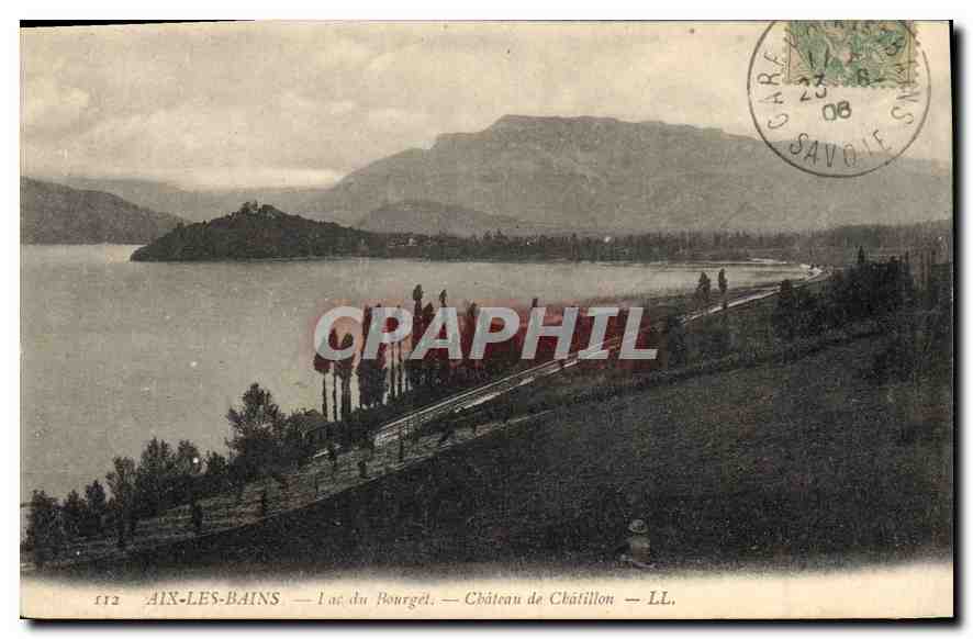 CPA Aix les Bains Lac du Bourget Chateau de Chatillon 
