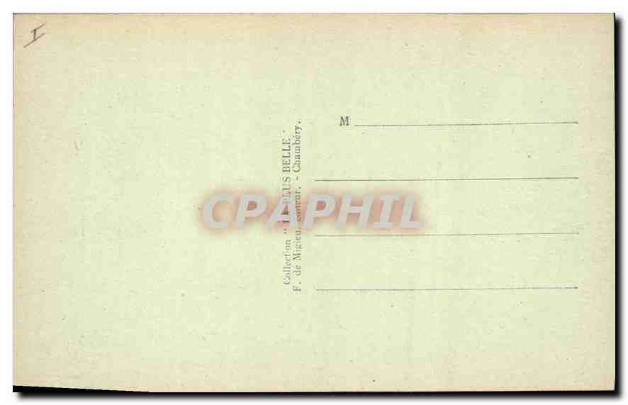 CPA Aix les Bains le Grand Cercle  — Verso