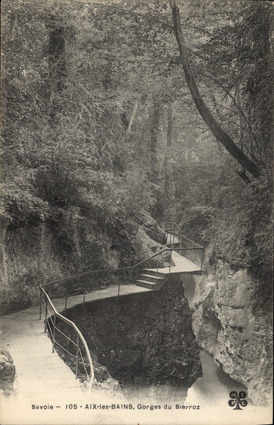 CPA Aix les Bains Gorges du Sierroz 