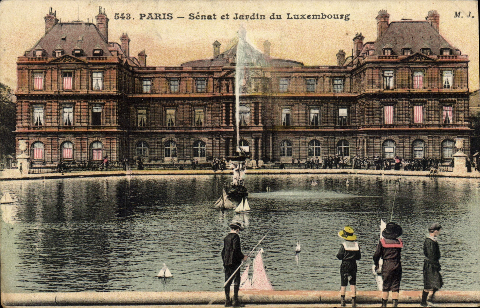 CPA Paris Senat et Jardin du Luxembourg 
