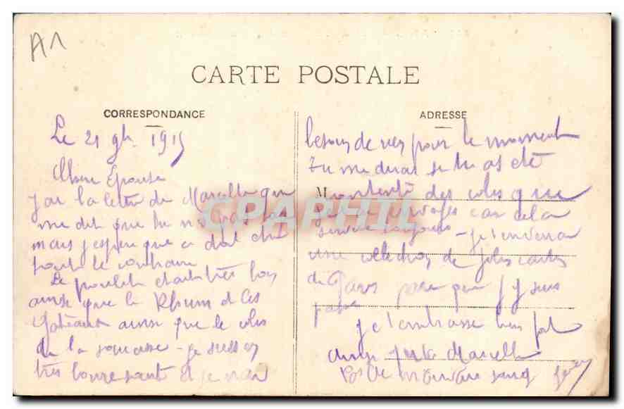 CPA Paris Senat et Jardin du Luxembourg  — Rückseite