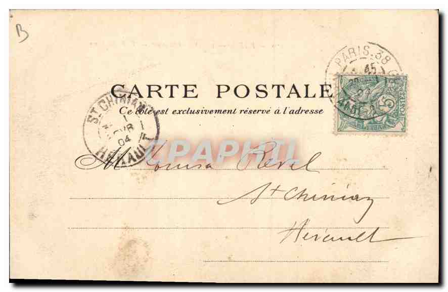 CPA Paris la Rue Soufflot  — Rückseite