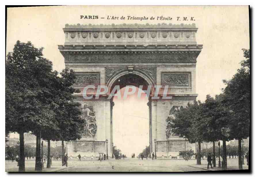 CPA Paris l'Arc de Triomphe de l'Etoile 