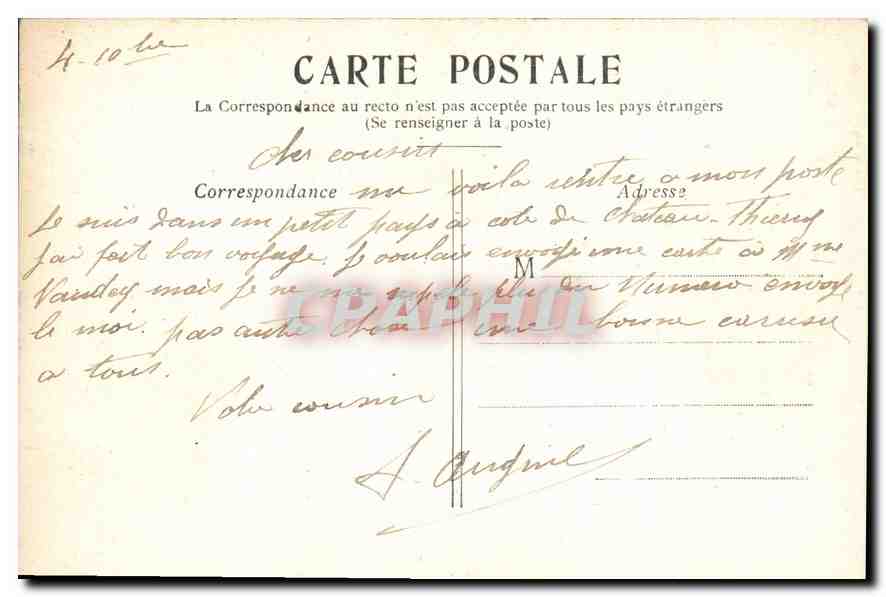 CPA Paris le Tombeau de Napoleon aux Invalides  — Rückseite