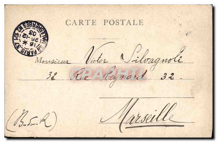 CPA Paris Colonne Vendome — Rückseite