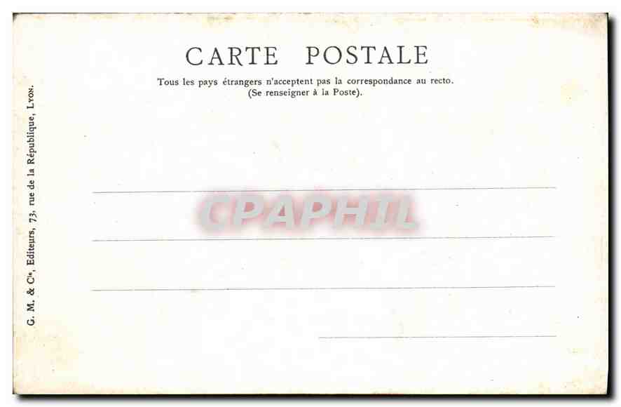 CPA La Bourse  — Verso