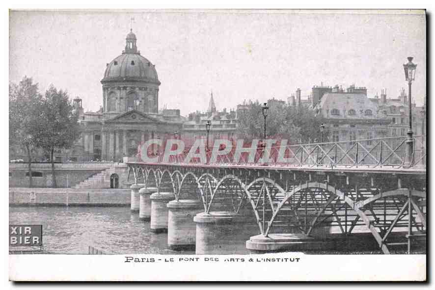 CPA Paris le Pont des Arts et l'Institut 