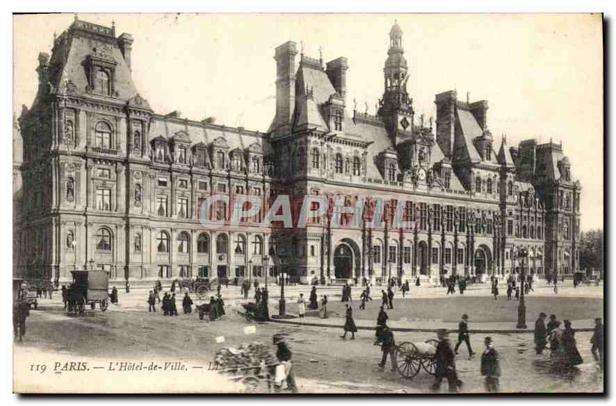 Paris — L'Hôtel-de-Ville — éditeur Paris, n° 119