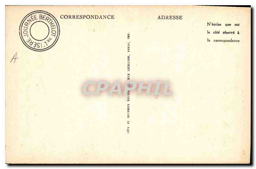 CPA Paris Place Breteuil Monument Eleve a la Memoire de Pasteur Par Souscription Internationale  — Rückseite
