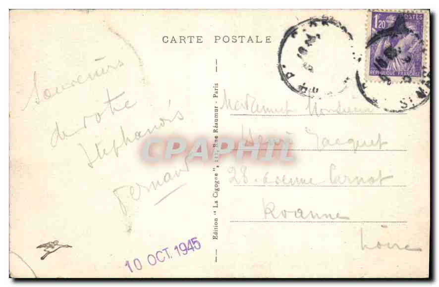 CPA Paris Place de la Bastille et Colonne de Juillet  — Rückseite