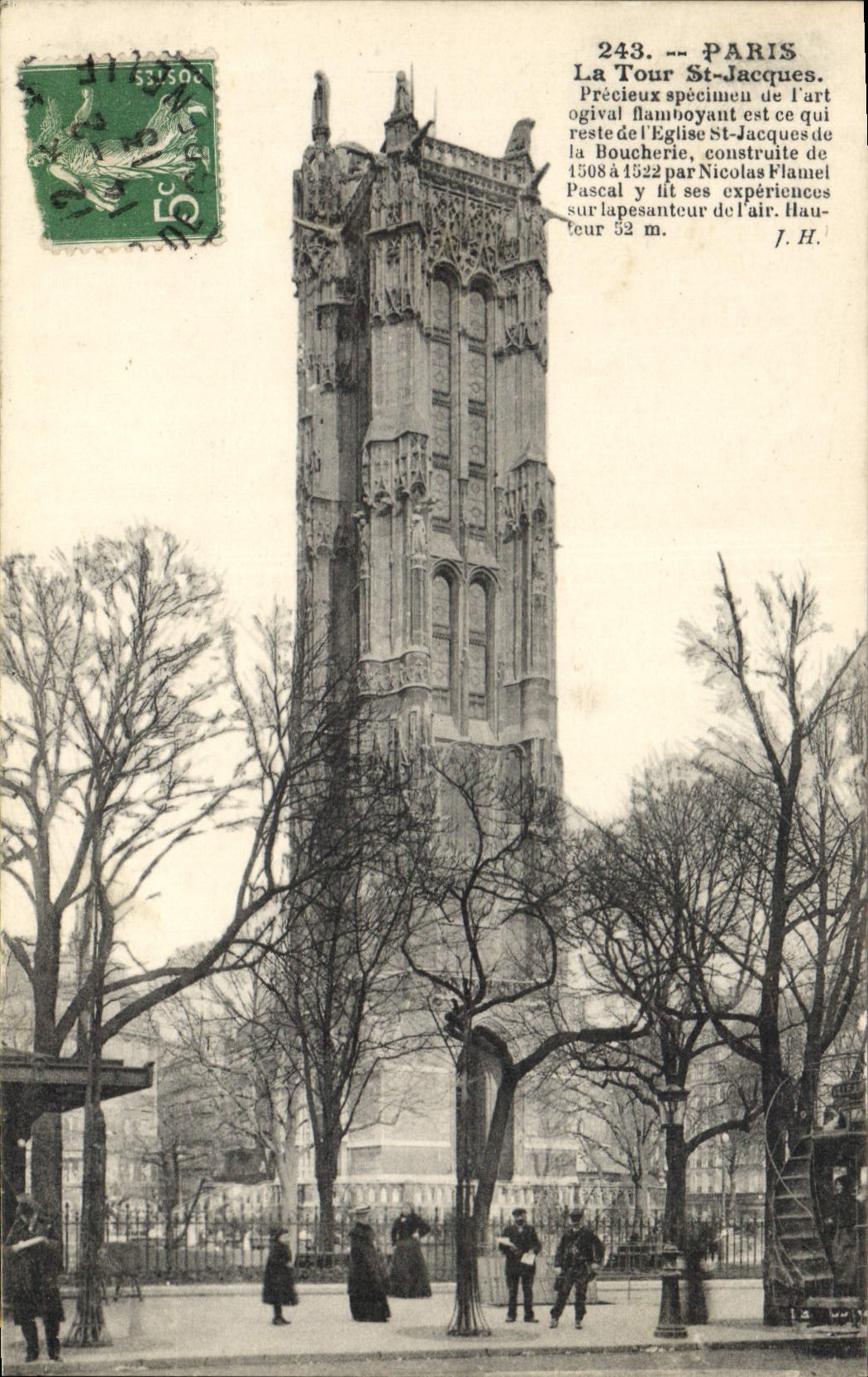 CPA Paris la Tour St Jacques 