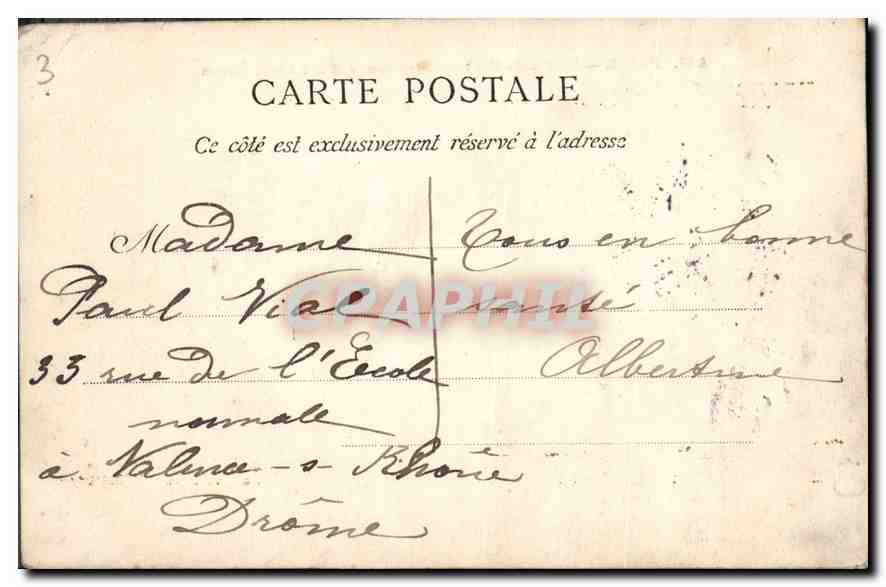CPA Paris statue de Frederic Lemaitre Canal Saint Martin  — Verso