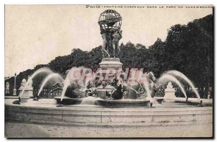 CPA Paris Fontaine Carpeaux dans le Parc du Luxembourg 