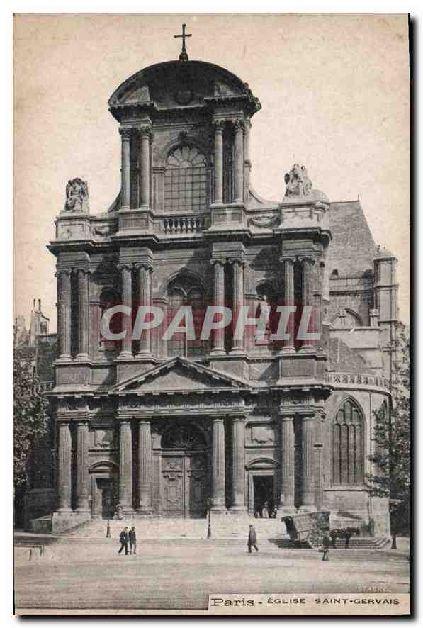 CPA Paris eglise Saint Gervais 