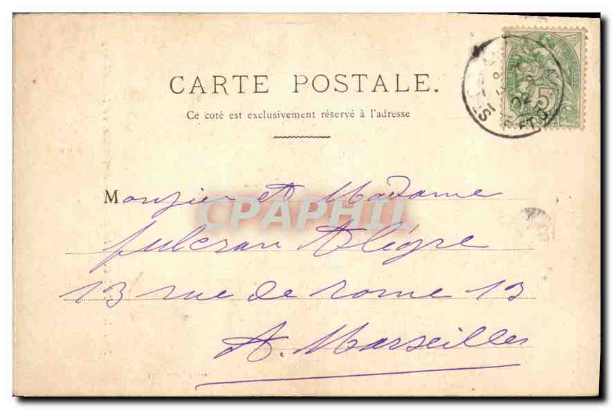 CPA Paris la Fontaine de Medicis au Luxembourg  — Rückseite