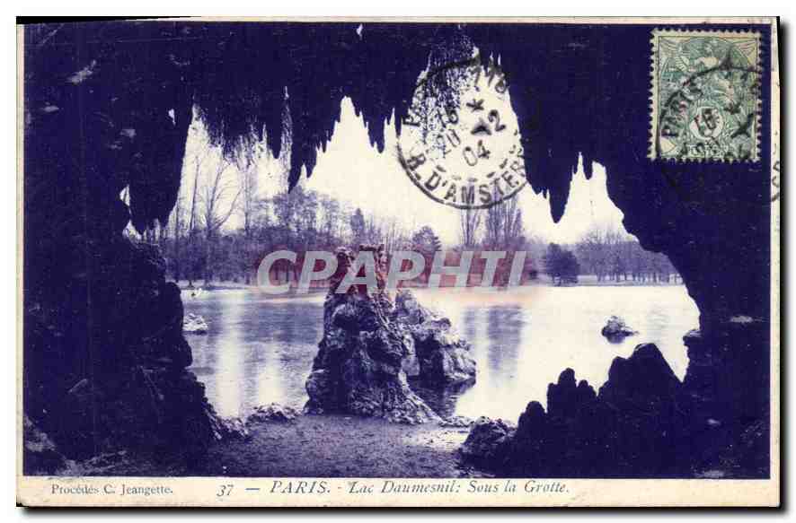 CPA Paris Lac Daumesnil sous la Grotte 