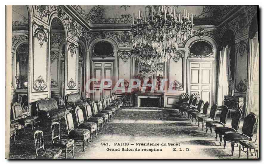 CPA Paris Presidence du Senat Grand Salon de reception 