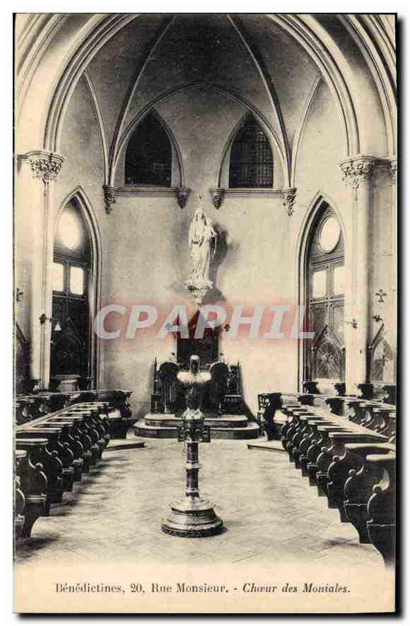 CPA Benedictines 20 rue Monsieur Choeur des Moniales 