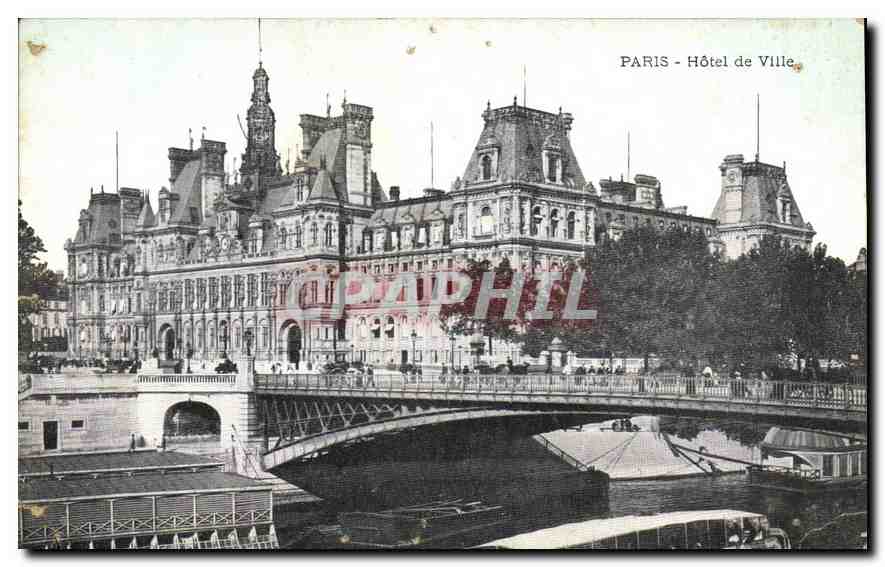 CPA Paris hotel de Ville 
