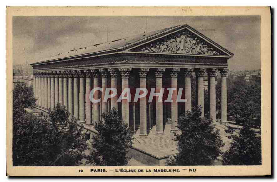 CPA Paris l'eglise de la Madeleine 