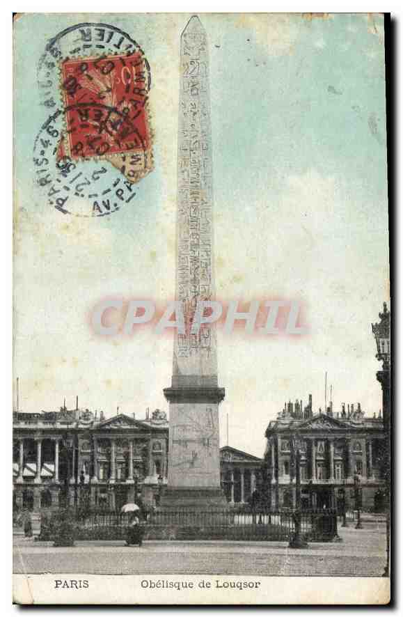 CPA Paris Obelisque de Louqsor 