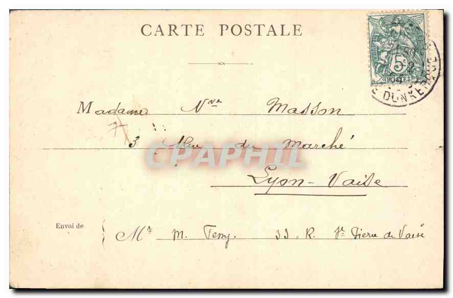 CPA Dufayel la Facade et le Dome  — Rückseite