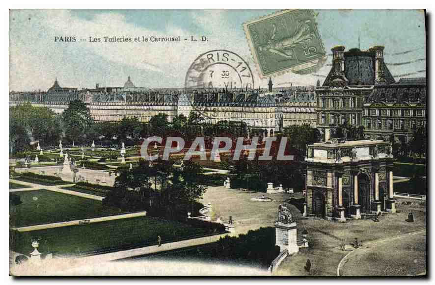 CPA Paris les Tuileries et le Carrousel 