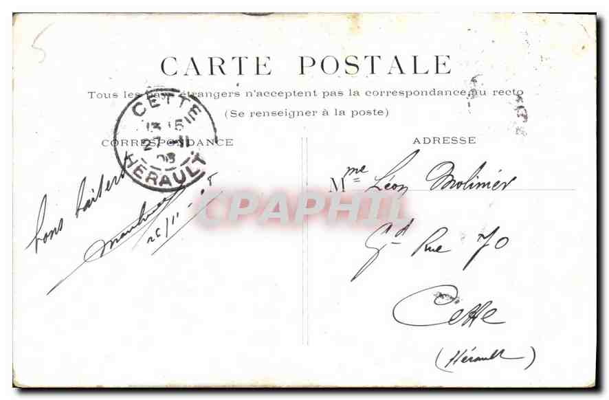 CPA Paris Monument de Victor Hugo  — Rückseite