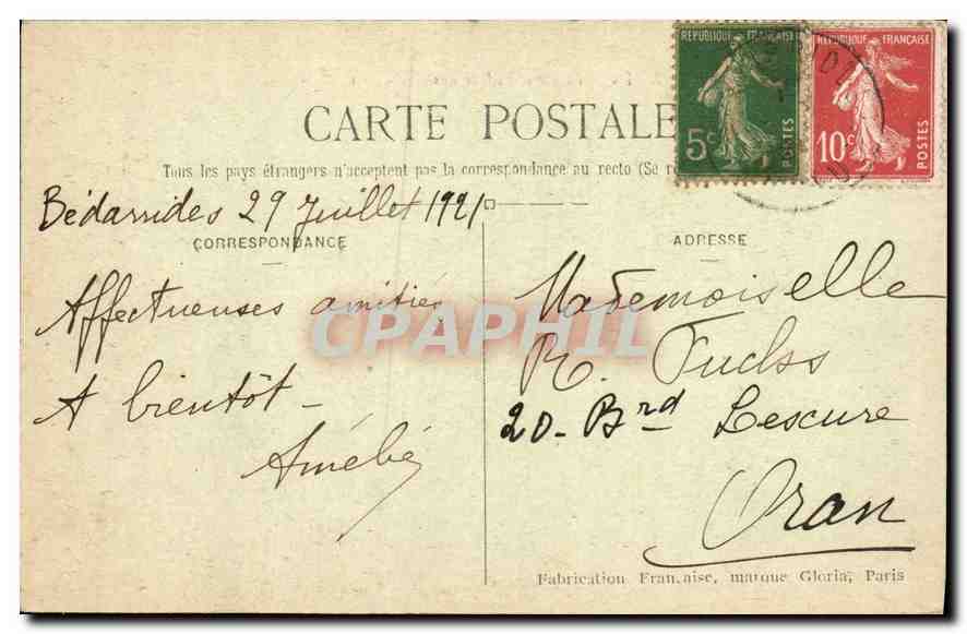 CPA Paris le Petit Palais des Champs Elysees  — Rückseite