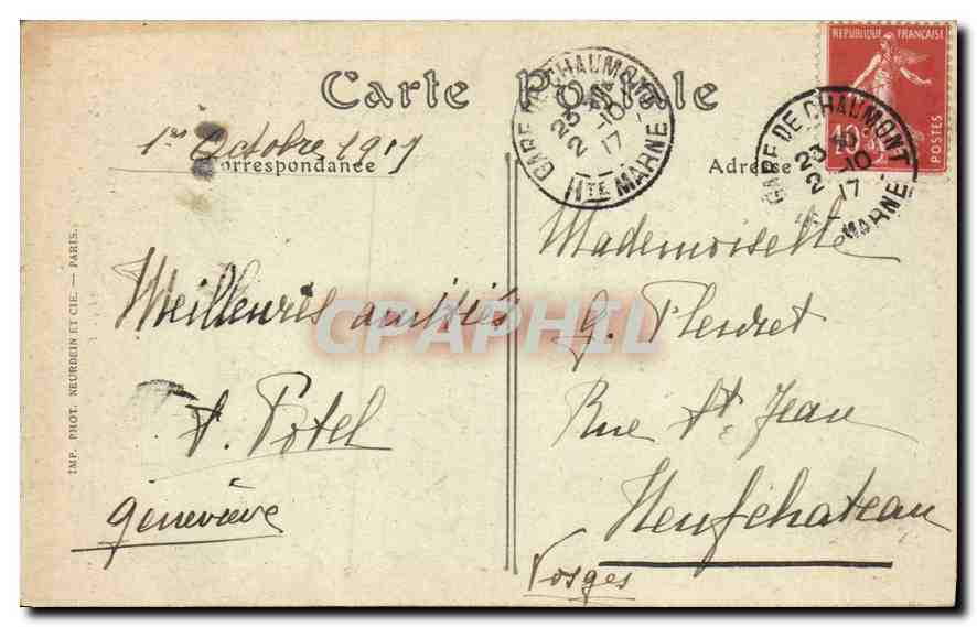 CPA Paris la Rosace de la Sainte Chapelle  — Rückseite