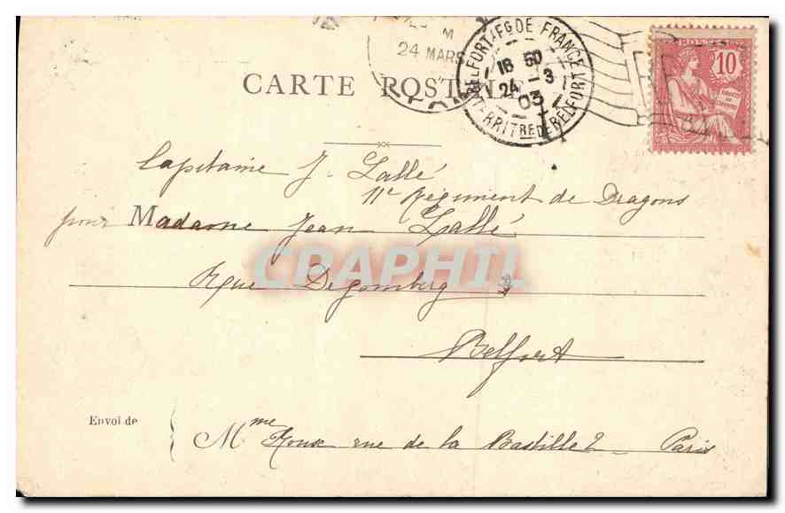 CPA Paris Notre Dame  — Verso