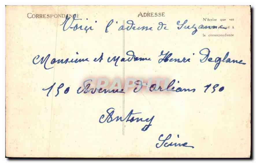 CPA Paris l'hotel de Ville  — Rückseite