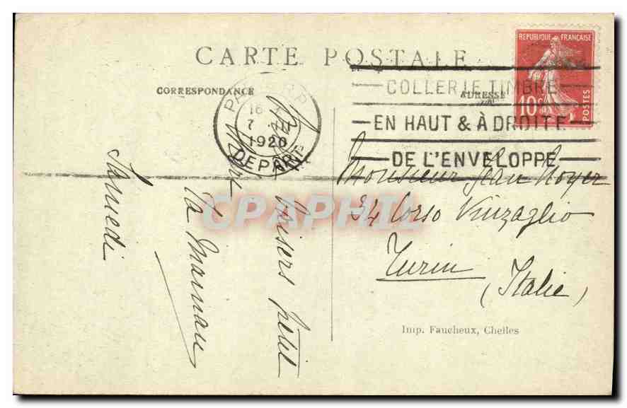 CPA Paris la Tour St Jacques  — Verso